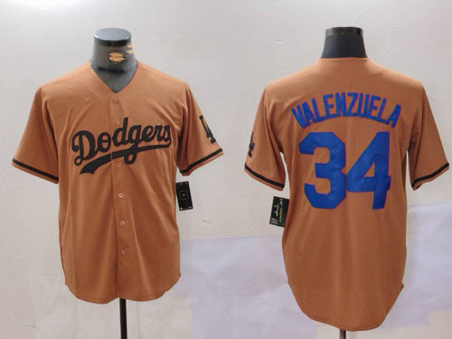 LA.Dodgers #34 Toro Valenzuela Player Game Jersey Olive Cool Base Limited Stitched Baseball Jerseys baseball jersey product view 1