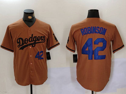 LA.Dodgers #42 Jackie Robinson Olive Cool Base Limited Stitched Baseball Jerseys Player Jersey baseball jersey product view 1