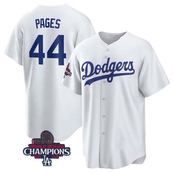 LA.Dodgers #44 Andy Pages Player White Cool Base Stitched Baseball Jerseys baseball jersey product view 1