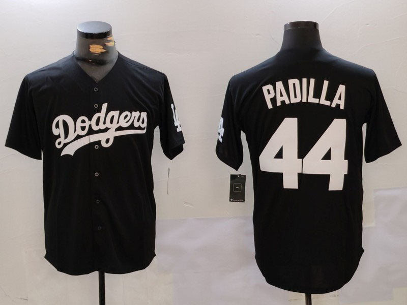 LA.Dodgers #44 Vicente Padilla Black Player Game Jersey Cool Base Stitched Baseball Jerseys baseball jersey product view 1