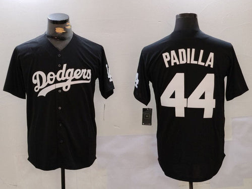 LA.Dodgers #44 Vicente Padilla Black Player Game Jersey Cool Base Stitched Baseball Jerseys baseball jersey product view 1