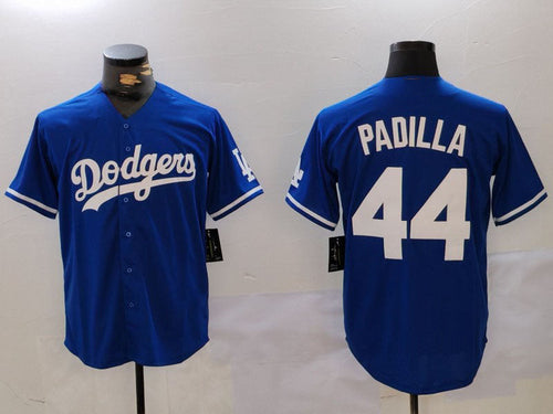 LA.Dodgers #44 Vicente Padilla Blue Player Game Jersey Cool Base Stitched Baseball Jerseys baseball jersey product view 1