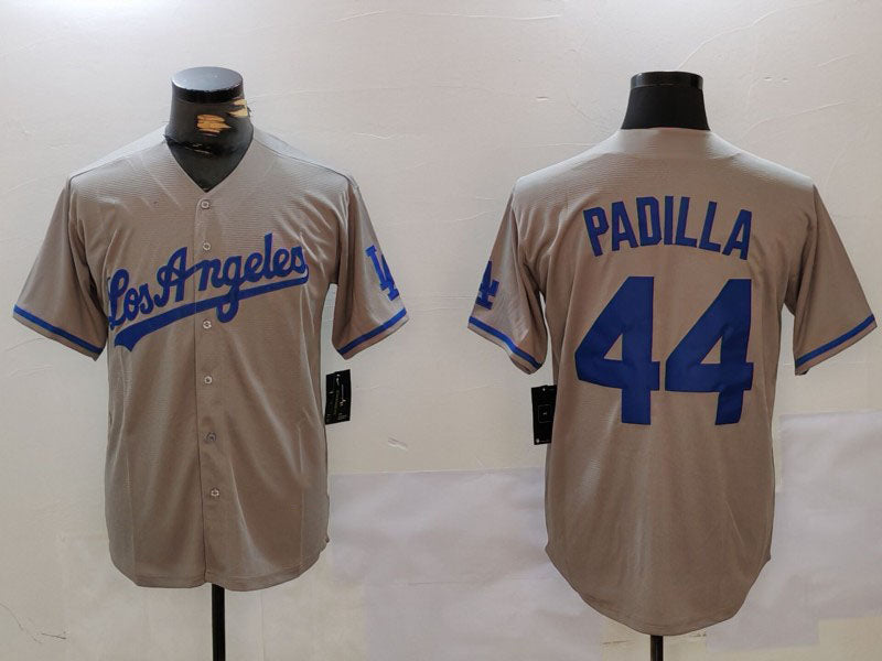 LA.Dodgers #44 Vicente Padilla Player Jersey Grey With los Cool Base Stitched Baseball Jerseys baseball jersey product view 1