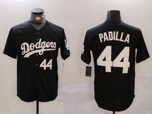 LA.Dodgers #44 Vicente Padilla Player Jersey Black Cool Base Stitched Baseball Jerseys baseball jersey product view 1