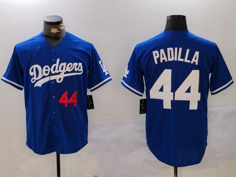 LA.Dodgers #44 Vicente Padilla Player Game Jersey Blue Cool Base Stitched Baseball Jerseys baseball jersey product view 1
