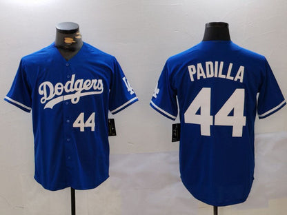 LA.Dodgers #44 Vicente Padilla Blue Cool Base Stitched Baseball Jerseys Player Jersey baseball jersey product view 1