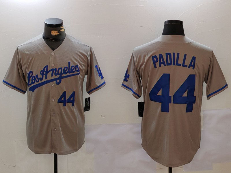 LA.Dodgers #44 Vicente Padilla Grey With los Cool Base Stitched Baseball Jerseys Player Jersey baseball jersey product view 1