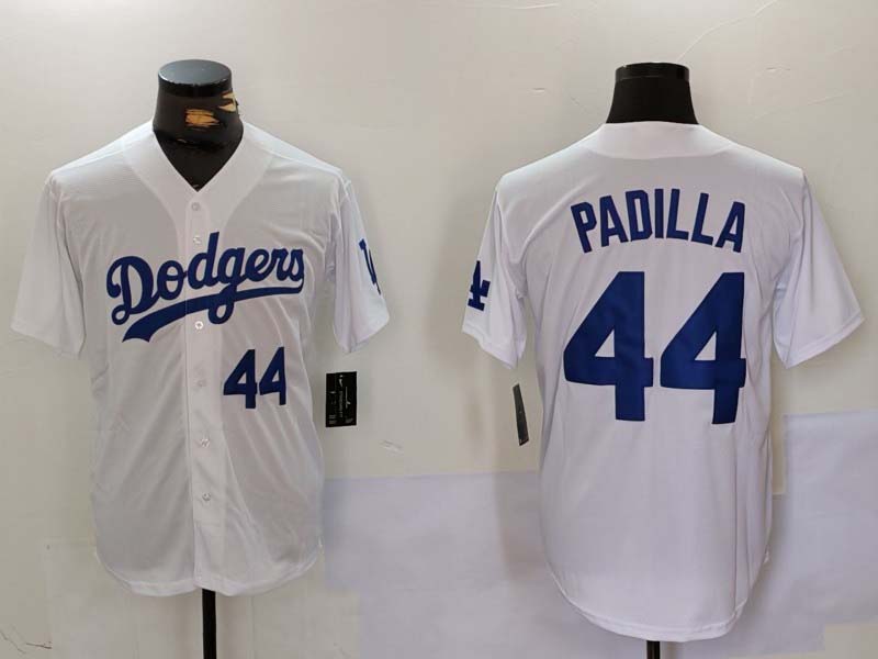 LA.Dodgers #44 Vicente Padilla Player White Game Jersey Cool Base Stitched Baseball Jerseys baseball jersey product view 1