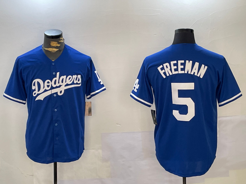 LA.Dodgers #5 Freddie Freeman Blue Player Cool Base Stitched Baseball Jerseys baseball jersey product view 1