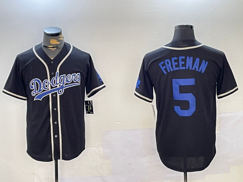 LA.Dodgers #5 Freddie Freeman Blue Player Game Jersey Cool Base Stitched Baseball Jerseys baseball jersey product view 1