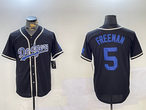 LA.Dodgers #5 Freddie Freeman Blue Player Game Jersey Cool Base Stitched Baseball Jerseys baseball jersey product view 1