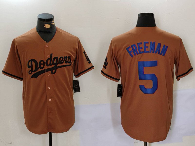 LA.Dodgers #5 Freddie Freeman Player Jersey Olive Cool Base Limited Stitched Baseball Jerseys baseball jersey product view 1