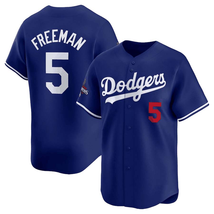 LA.Dodgers #5 Freddie Freeman Player Royal Limited Stitched Baseball Jerseys baseball jersey product view 1
