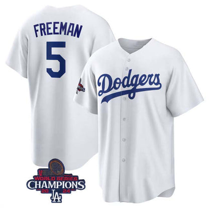 LA.Dodgers #5 Freddie Freeman Player White Cool Base Stitched Baseball Jerseys baseball jersey product view 1