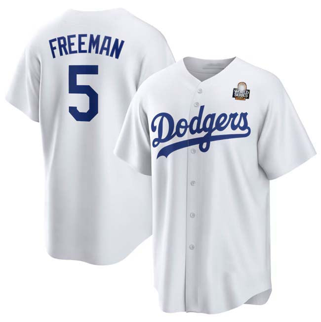 LA.Dodgers #5 Freddie Freeman Player Game Jersey White Cool Base Stitched Baseball Jerseys baseball jersey product view 1