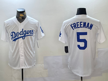LA.Dodgers #5 Freddie Freeman White Cool Base Stitched Baseball Jerseys Player Jersey baseball jersey product view 1
