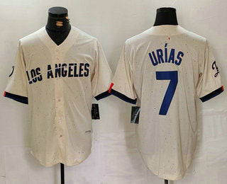 LA.Dodgers #7 Julio Urias Player Cream City Connect Limited Stitched Baseball Jerseys baseball jersey product view 1