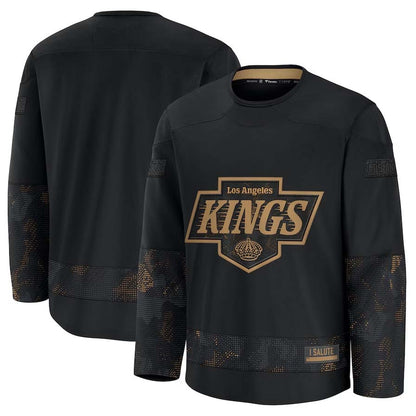L.Angeles Kings Supporters Blank Player Game Hockey Jersey - Black Stitched American Hockey Jerseys hockey jersey product view 1