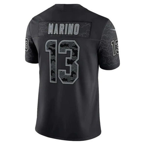 #13 Dan Marino Player M.Dolphins Black Retired Player RFLCTV Limited Football Jerseys football jersey product view 1