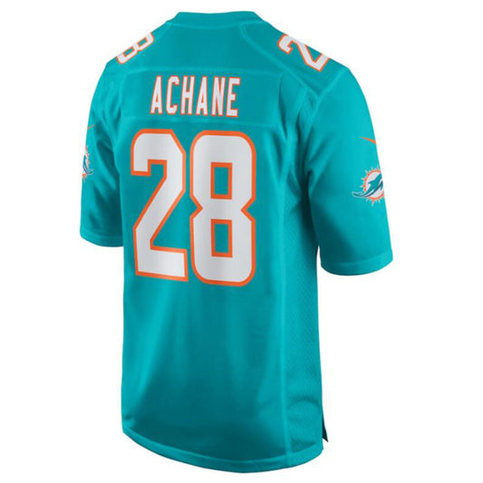 #28 Devon Achane Player M.Dolphins Aqua Game Stitched Football Jerseys football jersey product view 1