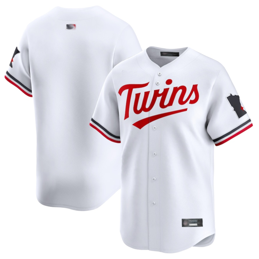 M.Twins Blank White Home Limited Player Baseball Jerseys baseball jersey product view 1