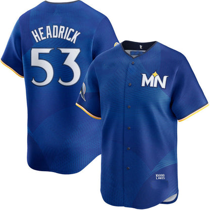 M.Twins #53 Brent Headrick Player City Connect Limited Baseball Jerseys baseball jersey product view 1