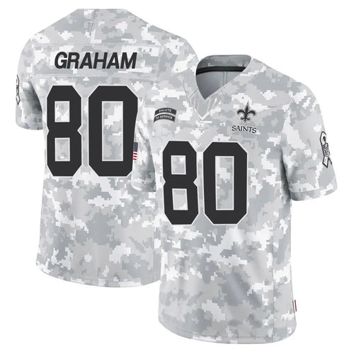 NO.Saints #80 Jimmy Graham Player Arctic Camo Salute to Service Limited Football Jerseys football jersey product view 1