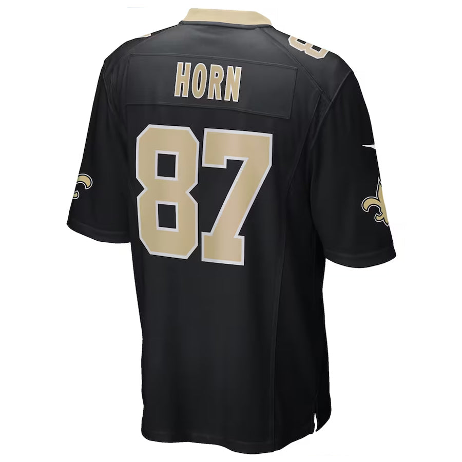 NO.Saints #87 Joe Horn Player Black Home Game Football Jerseys football jersey product view 1
