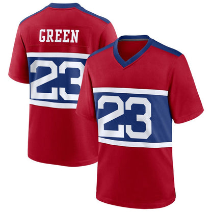 NY.Giants #23 Art Green Player Red Home Game Football Jerseys football jersey product view 1