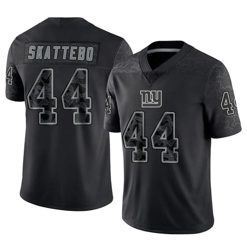 NY.Giants #44 Cam Skattebo Player Black RFLCTV Limited Football Jerseys football jersey product view 1