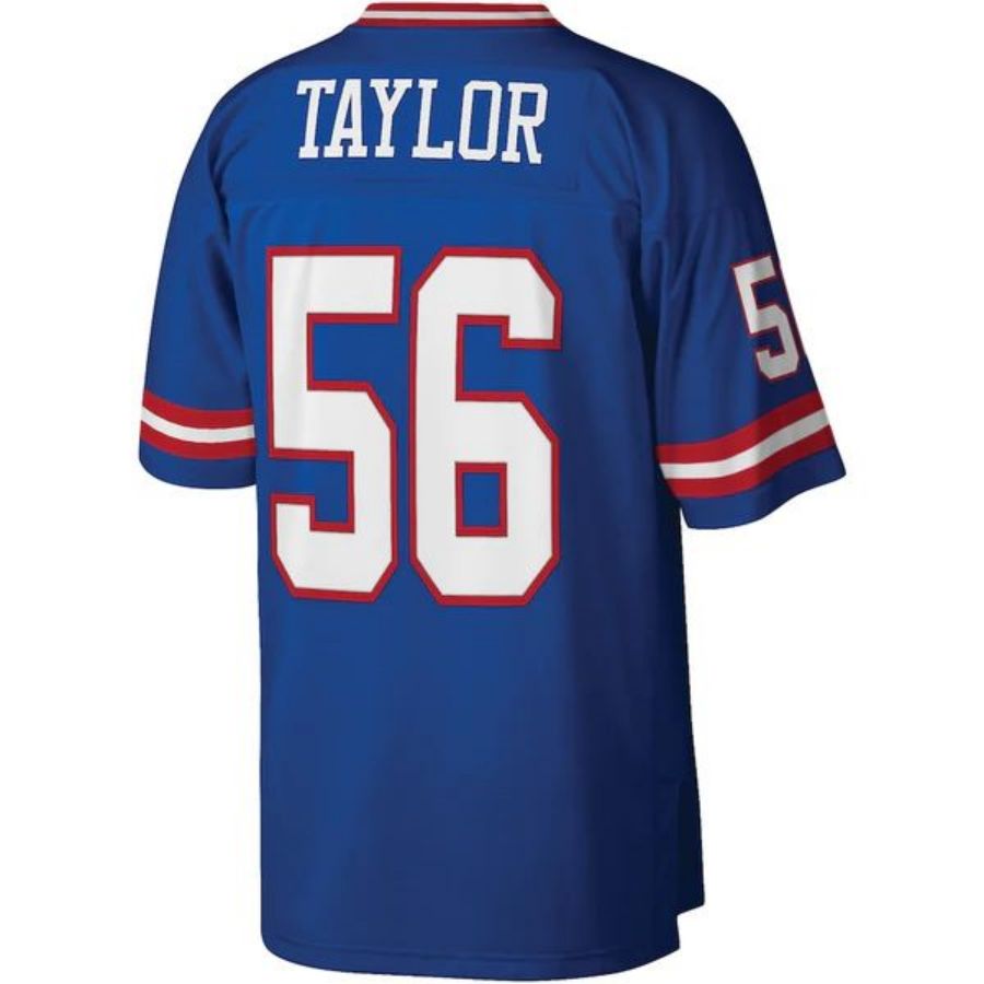 NY.Giants #56 Lawrence Taylor Player Mitchell & Ness Royal Legacy Replica Football Jerseys football jersey product view 1