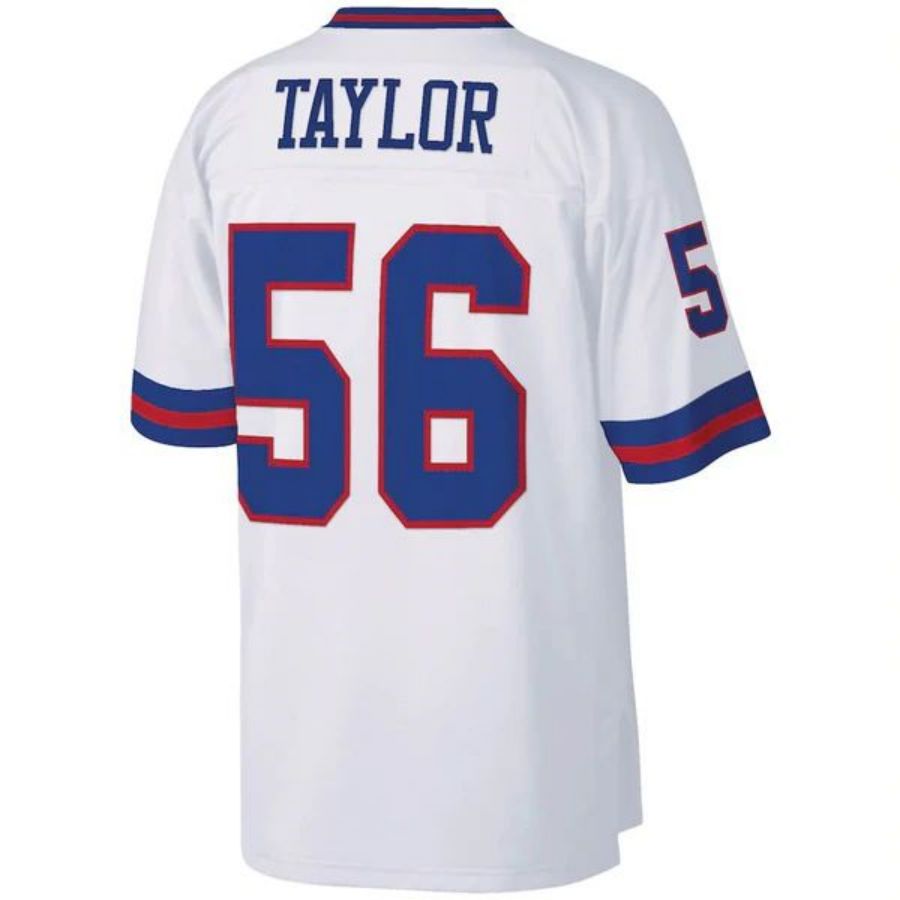 NY.Giants #56 Lawrence Taylor Player Mitchell & Ness White Legacy Replica Football Jerseys football jersey product view 1