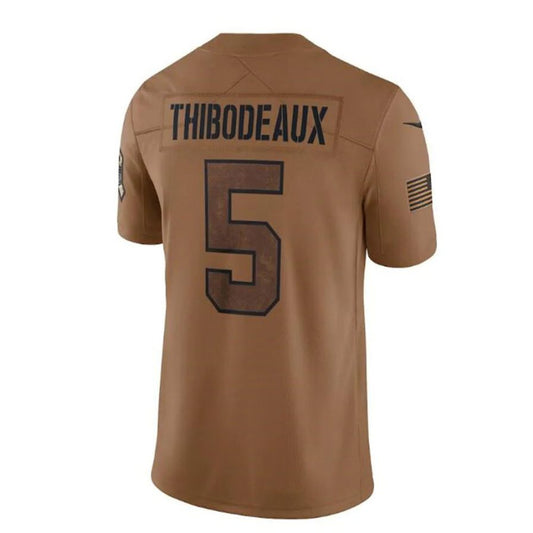 #5 Kayvon Thibodeaux Playre NY.Giants Brown Salute To Service Limited Football Jerseys football jersey product view 1