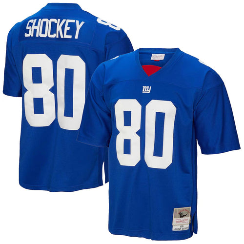 NY.Giants #80 Jeremy Shockey Player Mitchell & Ness Royal Legacy Football Jerseys football jersey product view 1