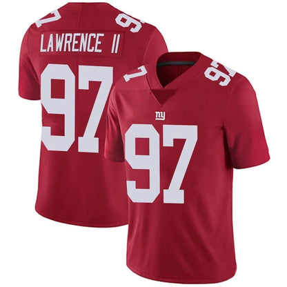 NY.Giants #97 Dexter Lawrence II Player Vapor Red Limited Football Jerseys football jersey product view 1