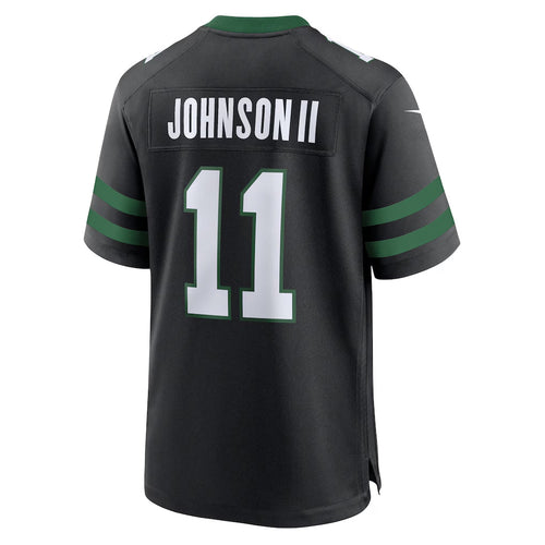 NY.Jets #11 Jermaine Johnson II Player Black Home Game Football Jerseys football jersey product view 1
