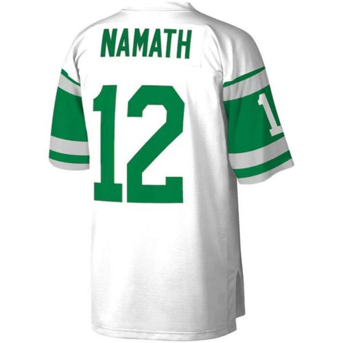 NY.Jets #12 Joe Namath Mitchell & Ness White Retired Player Legacy Replica Jersey Stitched American Football Jerseys football jersey product view 1