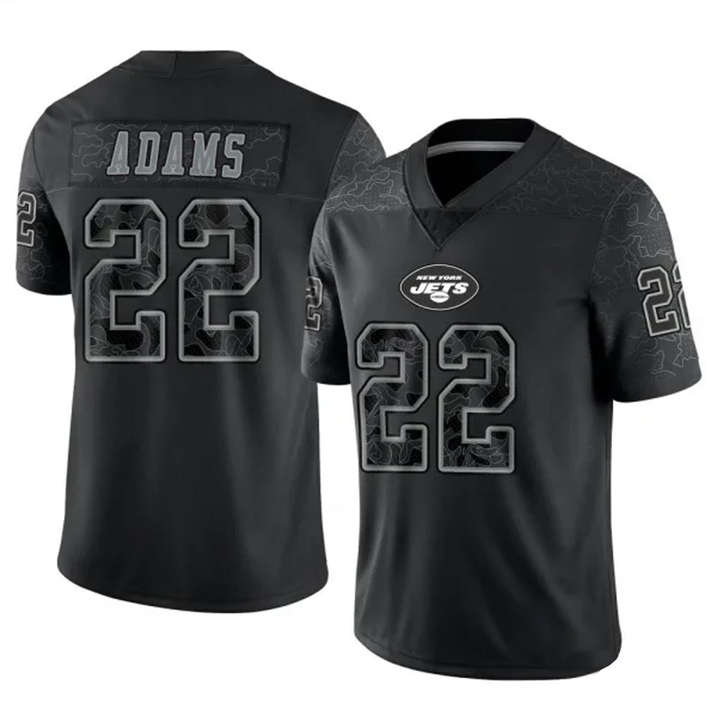 NY.Jets #22 Tony Adams Player Black REFLECTIVE Limited Football Jerseys football jersey product view 1