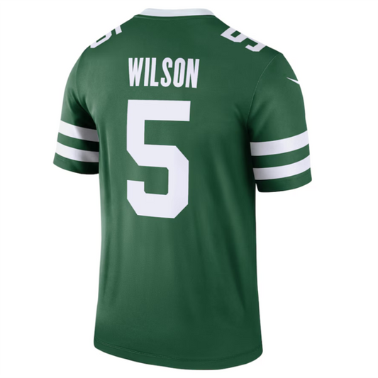 #5 Garrett Wilson Player NY.Jets White Alternate Legend Football Jerseys football jersey product view 1