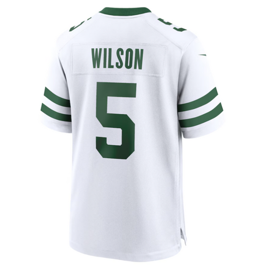 #5 Garrett Wilson Player NY.Jets White Game Football Jerseys football jersey product view 1