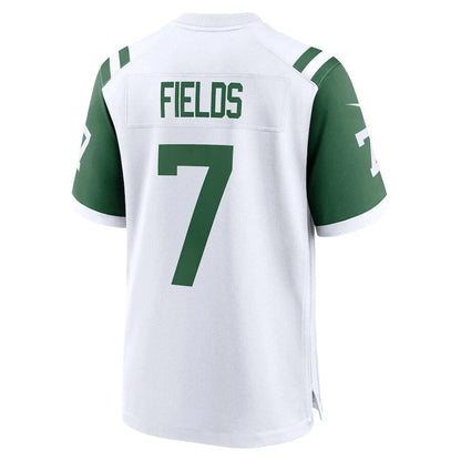 NY.Jets #7 Justin Fields Player White Game Football Jerseys football jersey product view 1