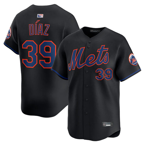NY.Mets #39 Edwin Diaz Player Black Home Limited Baseball Jerseys baseball jersey product view 1