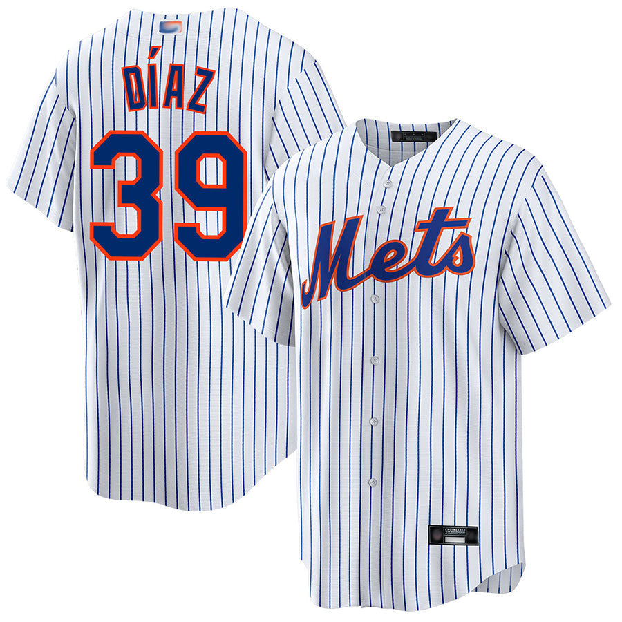 NY.Mets #39 Edwin Diaz Player White Home Replica Baseball Jerseys baseball jersey product view 1