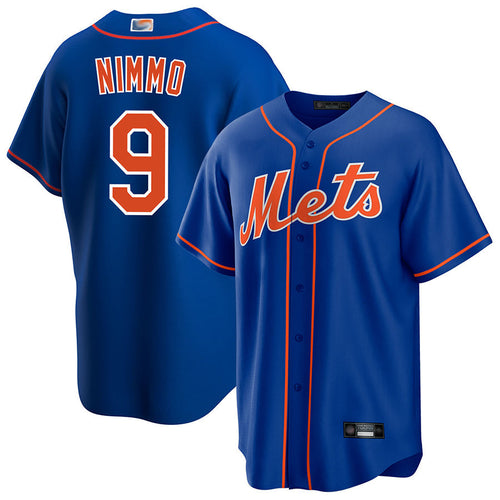 NY.Mets #9 Brandon Nimmo Player Royal Game Replica Baseball Jerseys baseball jersey product view 1