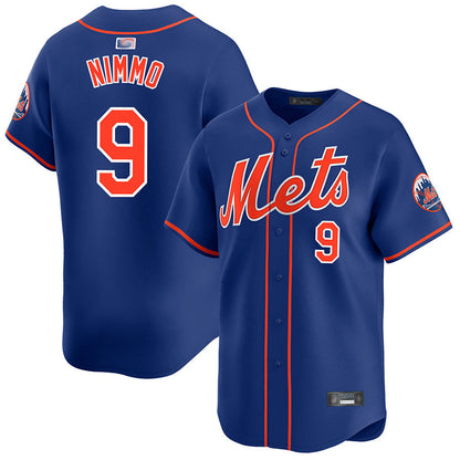 NY.Mets #9 Brandon Nimmo Player Royal Home Limited Baseball Jerseys baseball jersey product view 1