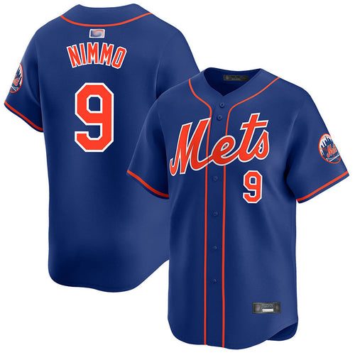 NY.Mets #9 Brandon Nimmo Player Royal Home Limited Baseball Jerseys baseball jersey product view 1