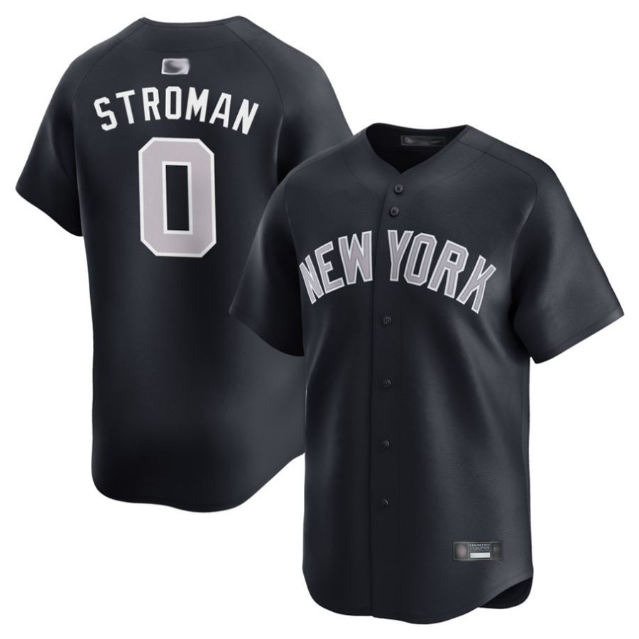 NY.Yankees #0 Marcus Stroman Player Black Home Limited Baseball Jerseys baseball jersey product view 1