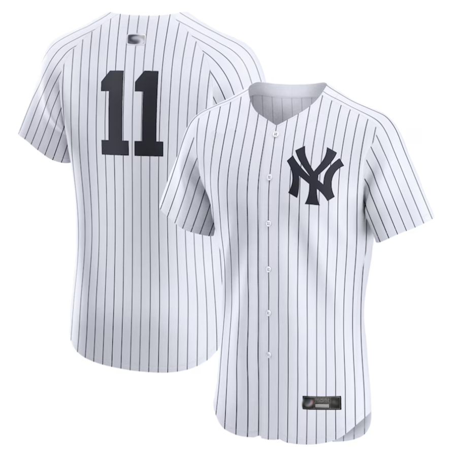 NY.Yankees #11 Anthony Volpe Player White Home Elite Baseball Jerseys baseball jersey product view 1
