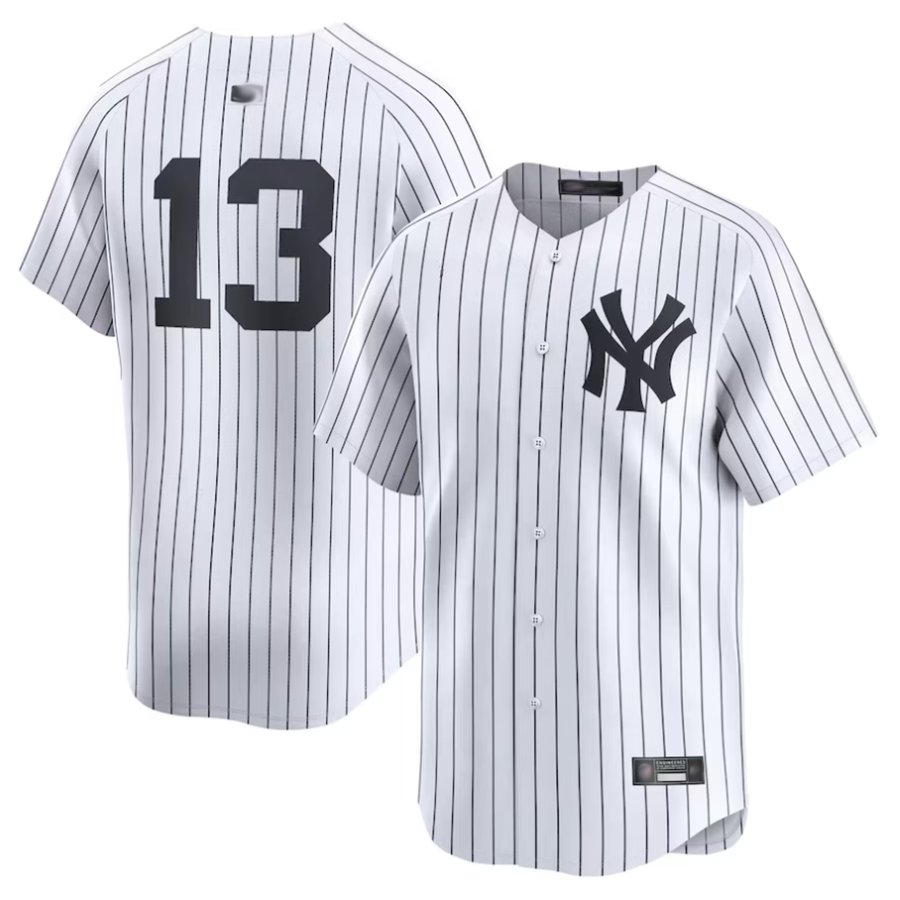 NY.Yankees #13 Jazz Chisholm Jr. Player White Home Limited Baseball Jerseys baseball jersey product view 1