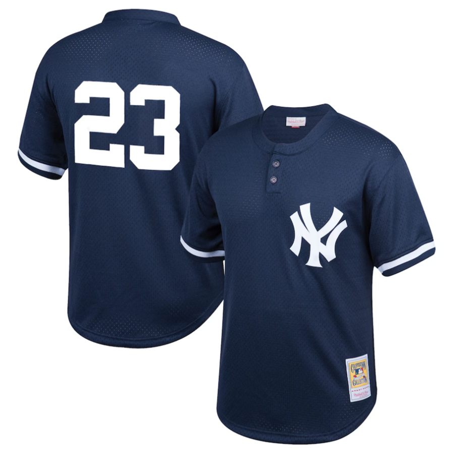 NY.Yankees #23 Don Mattingly Player Navy Cooperstown Collection Baseball Jerseys baseball jersey product view 1
